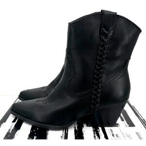 DOLCE VITA KELLAR WESTERN ANKLE BOOTS Women's Size 7 BLACK NEW‎ IN BOX!!